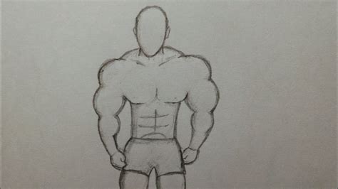 how to draw buff people|How to Draw a Muscular Man